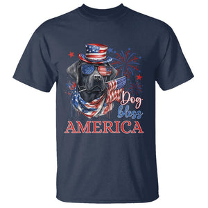 4th Of July Dog Bless America US Patriotic T Shirt TS09 Navy Print Your Wear