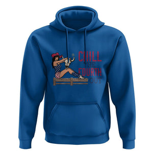 4th Of July Hoodie Chill The Fourth Out American Pin-up Girl TS09 Royal Blue Print Your Wear