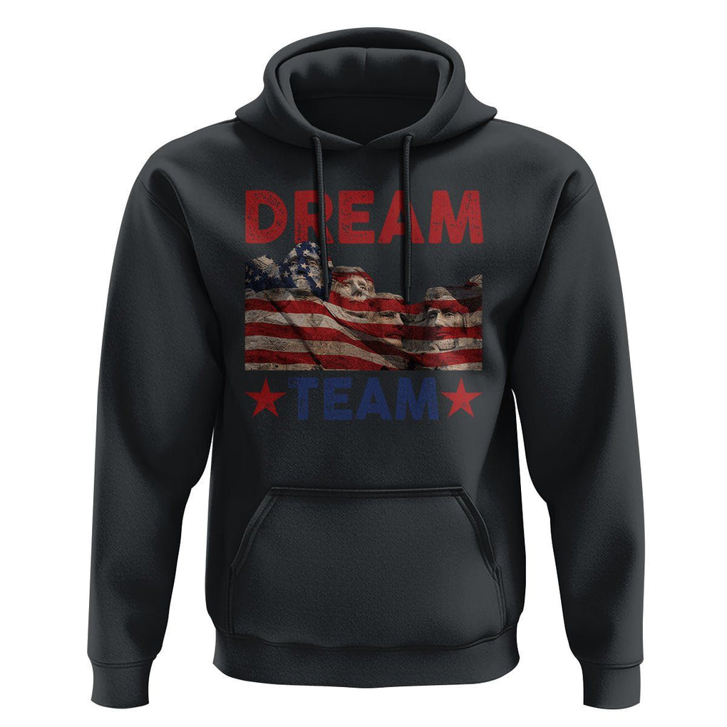 4th Of July Hoodie Dream Team Presidents Mount Rushmore TS09 Black Print Your Wear