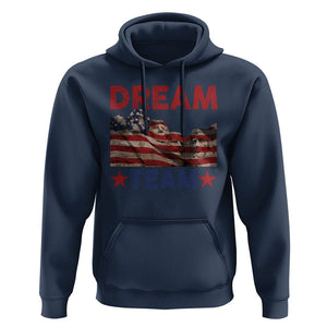 4th Of July Hoodie Dream Team Presidents Mount Rushmore TS09 Navy Print Your Wear