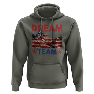 4th Of July Hoodie Dream Team Presidents Mount Rushmore TS09 Military Green Print Your Wear