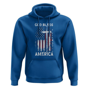 4th Of July Hoodie God Bless America Flag Christian TS09 Royal Blue Print Your Wear