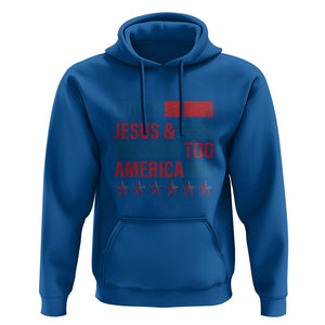 4th Of July Hoodie Loves Jesus and America Too TS09 Royal Blue Print Your Wear