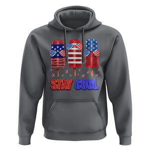 4th Of July Hoodie Stay Cool USA Flag Patriotic Ice Cream TS09 Charcoal Print Your Wear