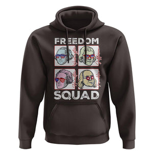 4th Of July Hoodie US Freedom Squad Washington Jefferson Hamilton Franklin TS09 Dark Chocolate Print Your Wear