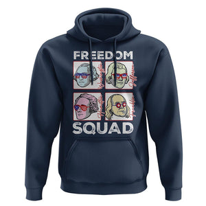 4th Of July Hoodie US Freedom Squad Washington Jefferson Hamilton Franklin TS09 Navy Print Your Wear