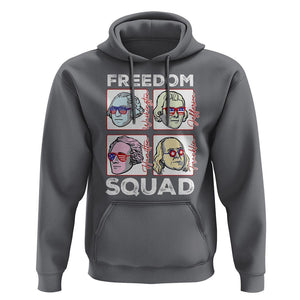 4th Of July Hoodie US Freedom Squad Washington Jefferson Hamilton Franklin TS09 Charcoal Print Your Wear