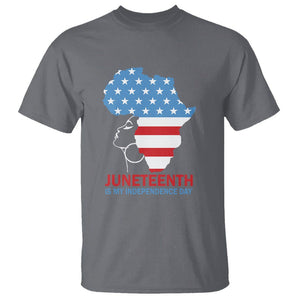 4th Of July Juneteenth Juneteenth Is My Independence Day T Shirt For African Woman TS01 Charcoal Printyourwear