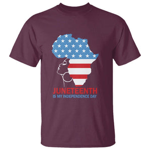 4th Of July Juneteenth Juneteenth Is My Independence Day T Shirt For African Woman TS01 Maroon Printyourwear