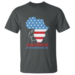 4th Of July Juneteenth Juneteenth Is My Independence Day T Shirt For African Woman TS01 Dark Heather Printyourwear