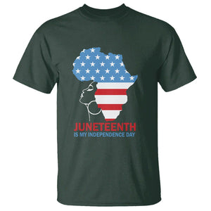 4th Of July Juneteenth Juneteenth Is My Independence Day T Shirt For African Woman TS01 Dark Forest Green Printyourwear