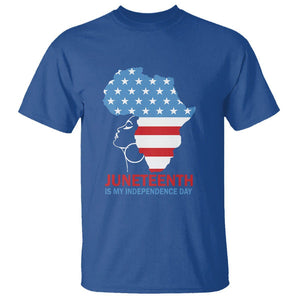 4th Of July Juneteenth Juneteenth Is My Independence Day T Shirt For African Woman TS01 Royal Blue Printyourwear