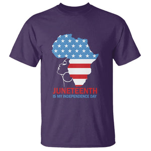 4th Of July Juneteenth Juneteenth Is My Independence Day T Shirt For African Woman TS01 Purple Printyourwear