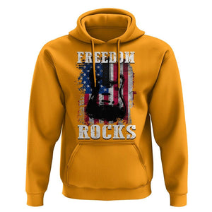 4th Of July Rock Lover Hoodie Freedom Rocks Patriotic Party TS09 Gold Print Your Wear