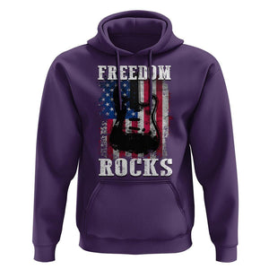 4th Of July Rock Lover Hoodie Freedom Rocks Patriotic Party TS09 Purple Print Your Wear