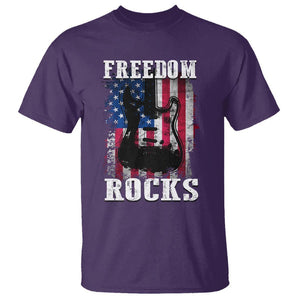 4th Of July Rock Lover T Shirt Freedom Rocks Patriotic Party TS09 Purple Print Your Wear