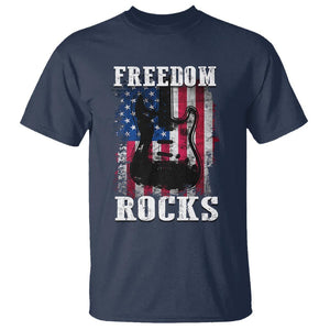 4th Of July Rock Lover T Shirt Freedom Rocks Patriotic Party TS09 Navy Print Your Wear