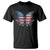 4th Of July T Shirt Butterfly Patriotic Peace Signs TS09 Black Print Your Wear