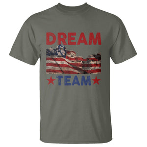 4th Of July T Shirt Dream Team Presidents Mount Rushmore TS09 Military Green Print Your Wear