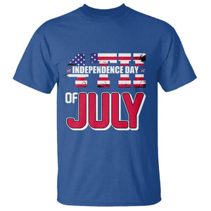 4th of July T Shirt Patriotic Independence Day American Flag TS02 Royal Blue Print Your Wear