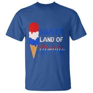 4th of July T Shirt Sweet Land of Liberty American Patriotic TS02 Royal Blue Print Your Wear