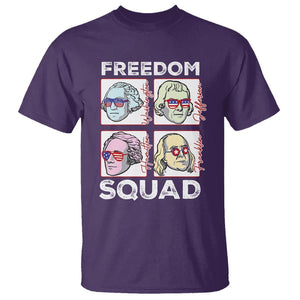 4th Of July T Shirt US Freedom Squad Washington Jefferson Hamilton Franklin TS09 Purple Print Your Wear