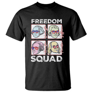 4th Of July T Shirt US Freedom Squad Washington Jefferson Hamilton Franklin TS09 Black Print Your Wear