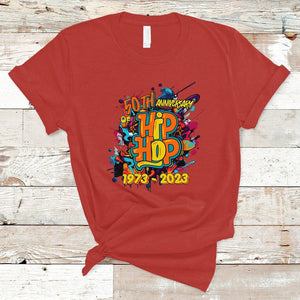 50 Years Old Fifty 50th Anniversary Of Hip Hop T Shirt TS02 Red Printyourwear