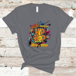 50 Years Old Fifty 50th Anniversary Of Hip Hop T Shirt TS02 Charcoal Printyourwear