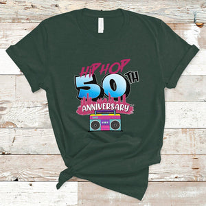 50 Years Old Hip-Hop 50th Anniversary Of Hip Hop T Shirt TS02 Dark Forest Green Printyourwear