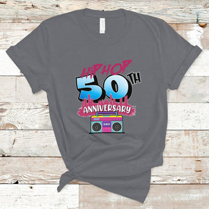 50 Years Old Hip-Hop 50th Anniversary Of Hip Hop T Shirt TS02 Charcoal Printyourwear