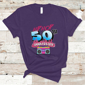 50 Years Old Hip-Hop 50th Anniversary Of Hip Hop T Shirt TS02 Purple Printyourwear