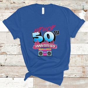 50 Years Old Hip-Hop 50th Anniversary Of Hip Hop T Shirt TS02 Royal Blue Printyourwear