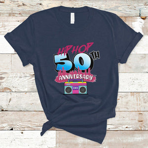 50 Years Old Hip-Hop 50th Anniversary Of Hip Hop T Shirt TS02 Navy Printyourwear