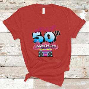 50 Years Old Hip-Hop 50th Anniversary Of Hip Hop T Shirt TS02 Red Printyourwear