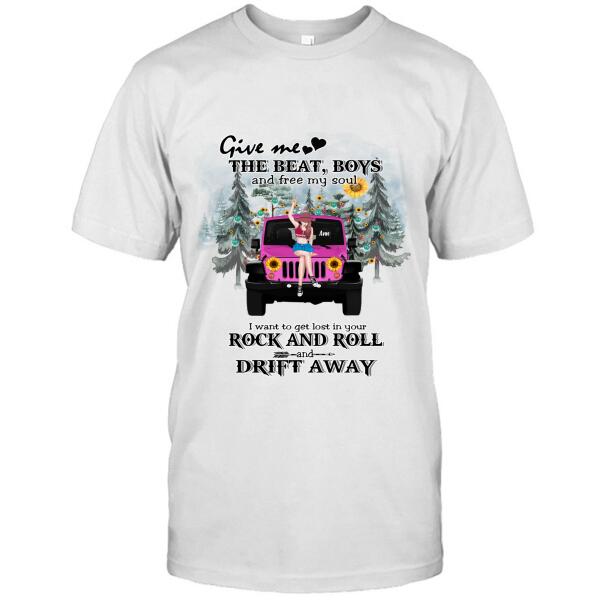 Jeep Girl Personalized Shirt I Want To Get Lost In Your Rock and Roll CTM Hoodie Youth Custom - Printyourwear