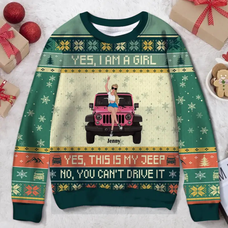 Personalized JP Girl Sweatshirt This Is My JP No You Cant Drive It CTM Kid Custom - Printyourwear