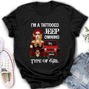 Personalized Jeep The Day of the Dead Jeep Off Road Girl T Shirt Gift Idea For Halloween, Off Road Lover CTM Youth Custom - Printyourwear