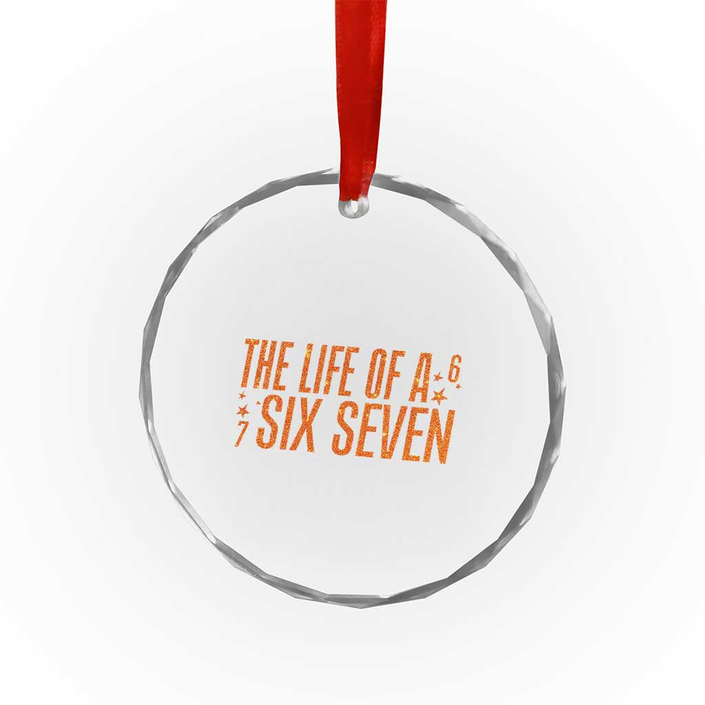 67 Six Seven Meme Crystal Glass Ornament TS14 Print Your Wear