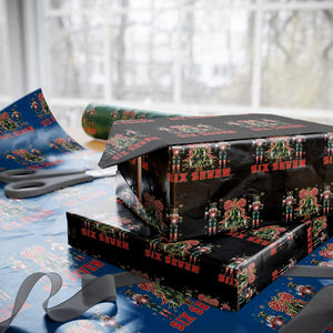 67 Six Seven Nutcracker Christmas Meme Wrapping Paper Roll TS14 Black Print Your Wear