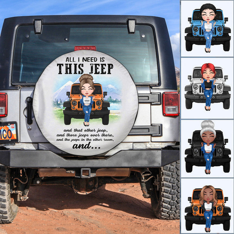 Custom JP Tire Cover With Camera Hole, All I Want Is This JP And That Other JP Spare Tire Cover CTM Custom - Printyourwear
