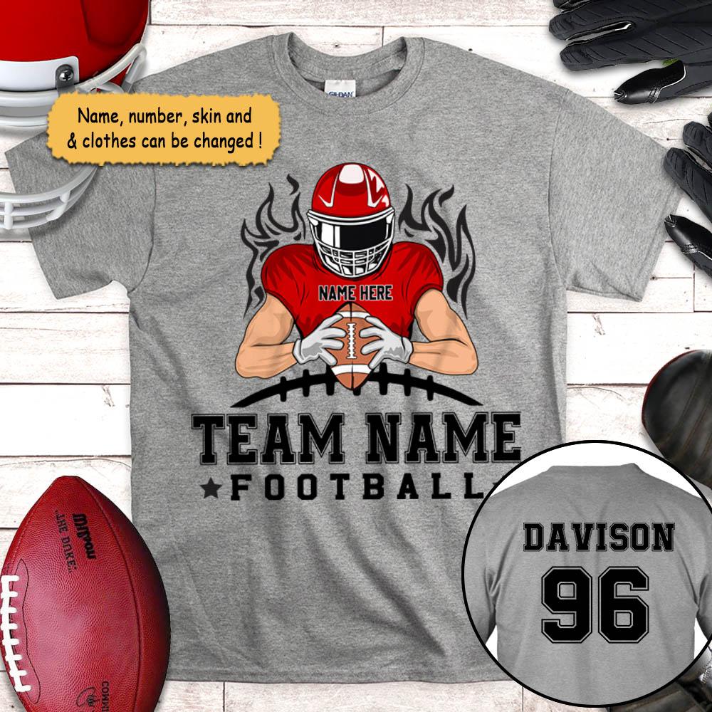 Personalized American Football Son Team T Shirt CTM Youth Custom - Printyourwear