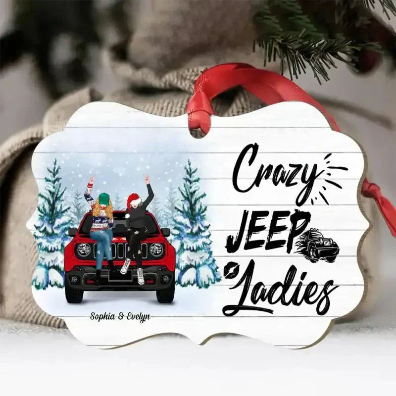 Personalized JP Besties Ornaments Gift For Best Friends, A Girl and Her Best Friend CTM Ornament Custom - Printyourwear