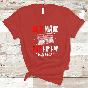 80's Made 90's Hip Hop Raised 50th Anniversary Of Hip Hop T Shirt TS02 Red Printyourwear