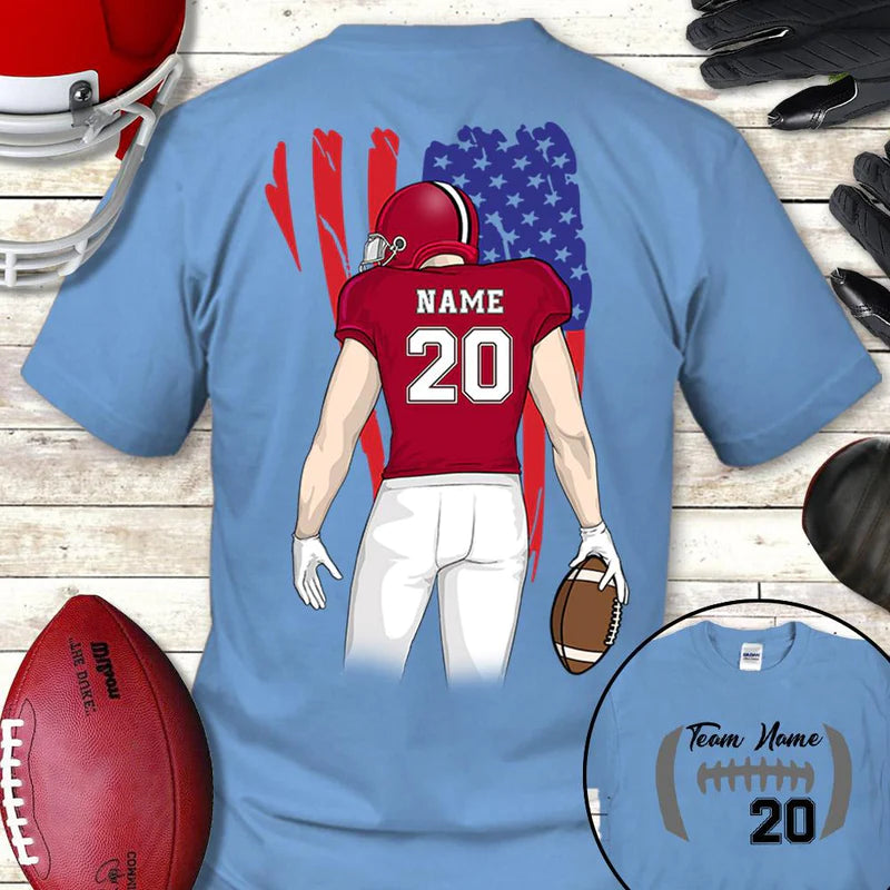 Personalized American Football Son Shirt American Football Team T Shirt CTM Youth Custom - Printyourwear