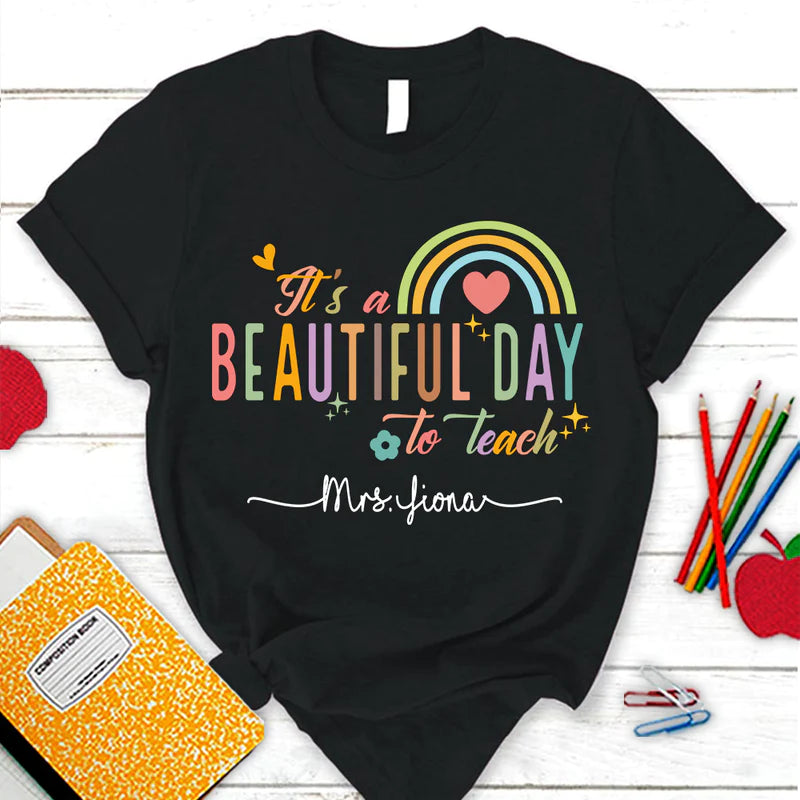 Personalized Its A Beautiful Day To Learn Retro T Shirt CTM Youth Custom - Printyourwear