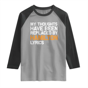 Alexander Hamilton Raglan Shirt American Musical Gift TS10 Sport Gray Black Print Your Wear