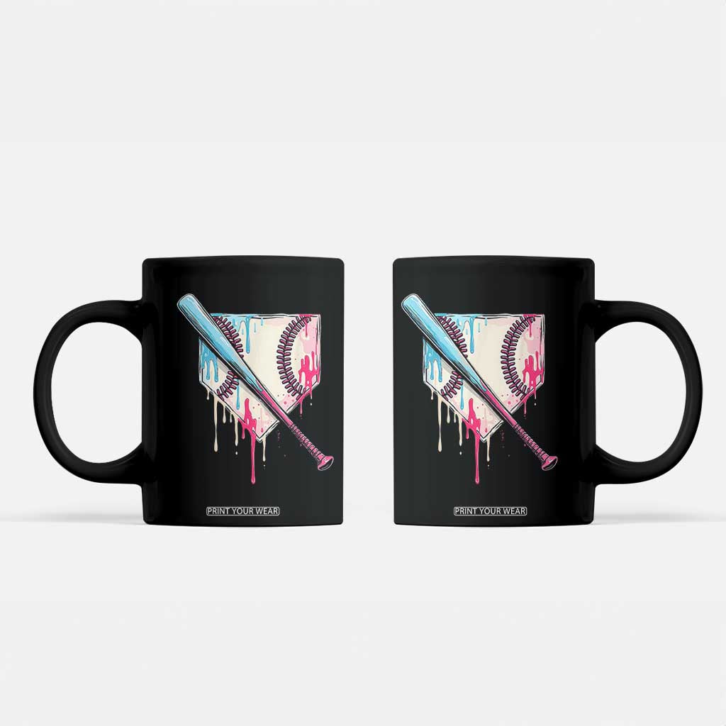 Baseball Home Plate Drip With Sprinkles Coffee Mug TS02 Black Print Your Wear