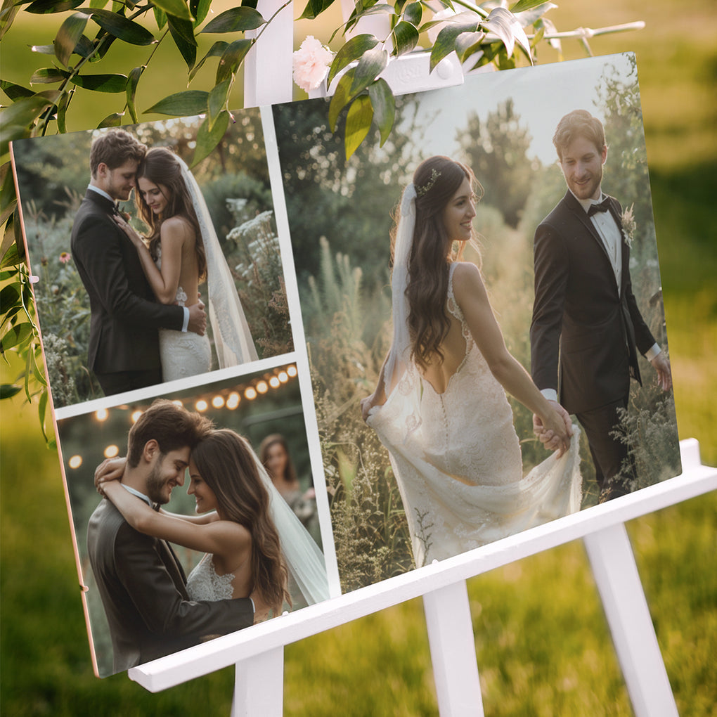 Personalized Custom Couple Photo Canvas Wall Art Prints Design 3 Picture Collage CTM02 Custom - Printyourwear