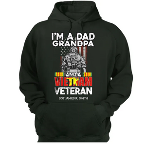 Personalized Vietnam Veteran Gifts Custom Name Dad Grandpa Shirt CTM02 Hoodie Custom - Printyourwear